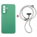 Чохол до мобільного телефона Dengos Case + Cross-body Strap Samsung Galaxy A17/A26 Mint+Grey (DG-KM-CCRB-24)
