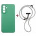 Чохол до мобільного телефона Dengos Case + Cross-body Strap Samsung Galaxy A17/A26 Mint+Grey (DG-KM-CCRB-24)