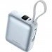 Батарея універсальна Choetech 10000mAh, 35W, PD/3.0, LED Display, buid-in type-C cabel, Blue (B832-LBE)