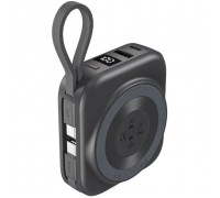 Батарея універсальна Choetech Magnetic Wireless 10000mAh, 22.5W, PD, build USB-C, Apple Watch charger (B697C-BKGY)