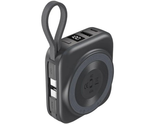 Батарея універсальна Choetech Magnetic Wireless 10000mAh, 22.5W, PD, build USB-C, Apple Watch charger (B697C-BKGY)