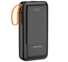Батарея універсальна ColorWay 20 000 mAh PowerHub PD/22.5W, QC/4.0, Black (CW-PB200LP07BK)
