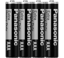 Батарейка AAA (R3) Extra Heavy Duty вугільно-цинкова 4pcs Shrink Panasonic (R03NP/4S)