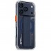 Чохол до мобільного телефона Skinarma Haxa Magnetic Charging + Grip Stand iPhone 17 Pro Blue (8886461249392)