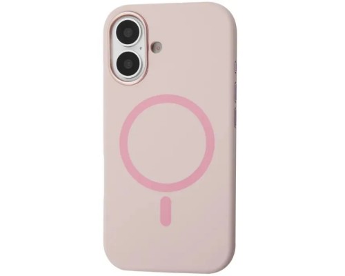 Чохол до мобільного телефона BeCover FIBRA Silicone OmniMag Apple iPhone 16 Light Pink (716229)
