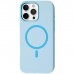 Чохол до мобільного телефона BeCover FIBRA Silicone OmniMag Apple iPhone 16 Pro Max Light Blue (716237)
