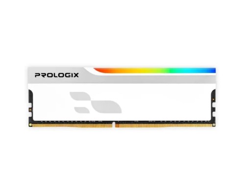 Модуль пам'яті для комп'ютера DDR4 8GB 3600 MHz Onyx White RGB Prologix (PRO8GB3600YWR4)