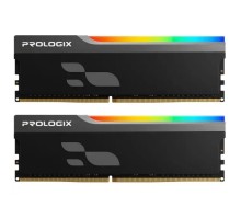Модуль пам'яті для комп'ютера DDR5 32GB (2x16GB) 5600 MHz Onyx Black RGB Prologix (PRO32GB5600YBR5K)