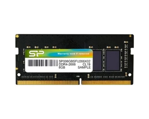 Модуль пам'яті для ноутбука SoDIMM DDR4 8GB 2666 MHz Silicon Power (SP008GBSFU266X02)
