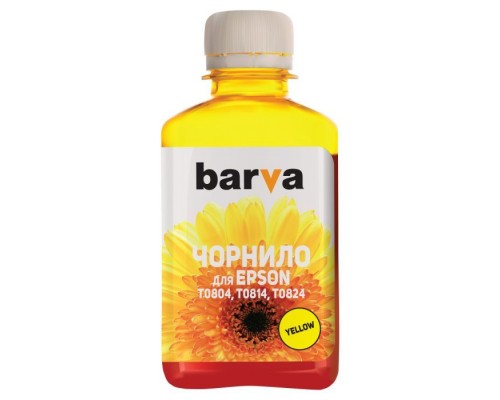 Чорнило Barva EPSON T0814 YELLOW 180г (E081-144)