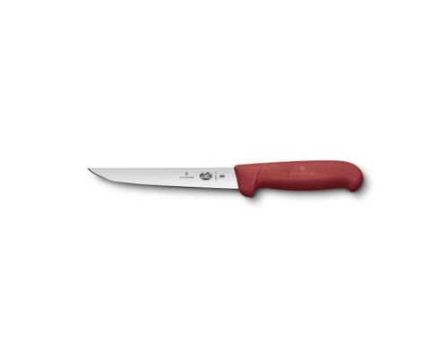 Кухонний ніж Victorinox Fibrox обвалочный 15 см, красный (5.6001.15)