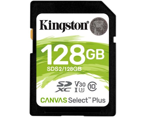 Карта пам'яті Kingston 128GB SDXC class 10 UHS-I U3 Canvas Select Plus (SDS2/128GB)