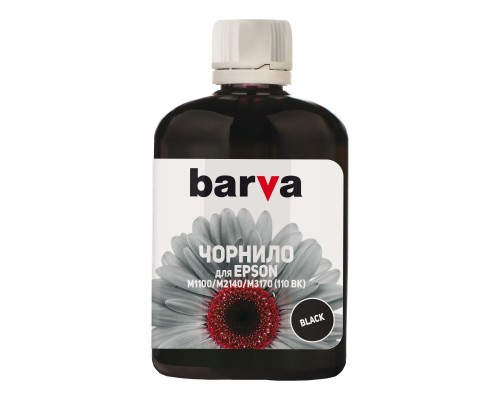 Чорнило Barva EPSON M1100/M3170 (110) BLACK 100мл Pigm. (E110-724)