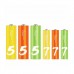 Батарейка ZMI AA ZI5 * 12 + AAA ZI7 * 12 Rainbow batteries set (Ф16358)