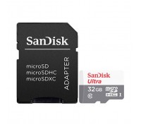 Карта пам'яті SanDisk 32GB microSD class 10 Ultra Light (SDSQUNR-032G-GN3MA)