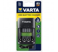 Зарядний пристрій для акумуляторів Varta Value USB Quattro Charger pro 4x AA/AAA (57652101401)