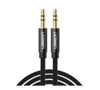 Кабель мультимедійний 3.5mm M to 3.5mm M 1.0m AV112 black Ugreen (50361)