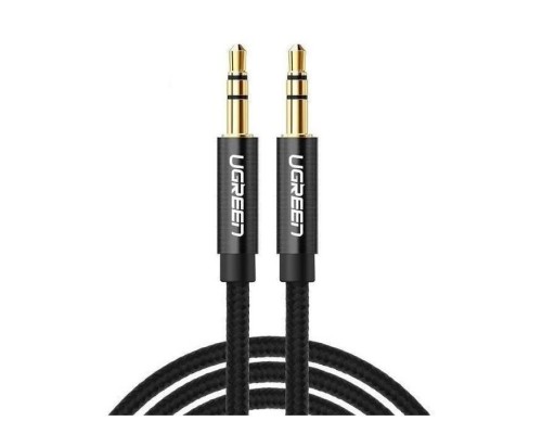 Кабель мультимедійний 3.5mm M to 3.5mm M 1.0m AV112 black Ugreen (50361)