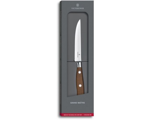 Кухонний ніж Victorinox Grand Maitre Steak 12см Serrated Wood (7.7200.12WG)