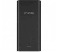 Батарея універсальна Canyon 20000mAh, Input 5V/2A, Output 5V/2.1A(Max), Black (CNE-CPB2001B)