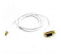 Кабель мультимедійний miniDisplayPort M to VGA M 1.0m white PowerPlant (CA912155)