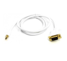Кабель мультимедійний miniDisplayPort M to VGA M 1.0m white PowerPlant (CA912155)