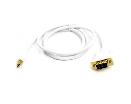 Кабель мультимедійний miniDisplayPort M to VGA M 1.0m white PowerPlant (CA912155)