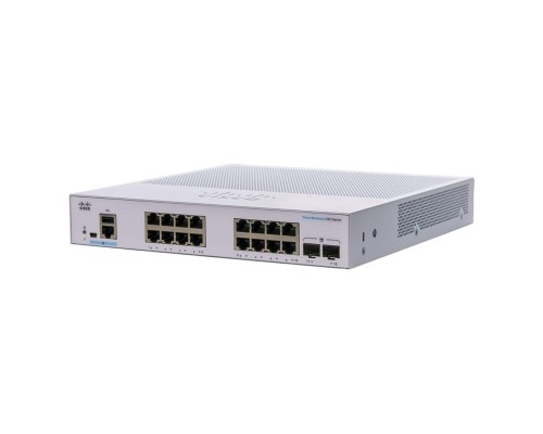 Комутатор мережевий Cisco CBS250-16T-2G-EU