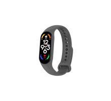 Ремінець до фітнес браслета BeCover Silicone для Xiaomi Mi Smart Band 7 Gray (707480)