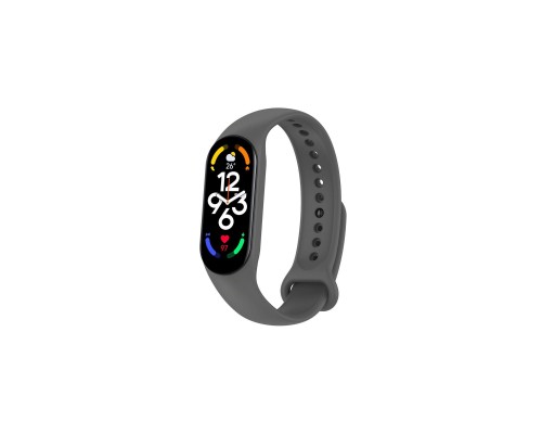 Ремінець до фітнес браслета BeCover Silicone для Xiaomi Mi Smart Band 7 Gray (707480)