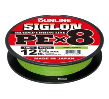 Шнур Sunline Siglon PE х8 150m 0.3/0.094mm 5lb/2.1kg Light Green (1658.09.60)