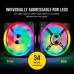 Кулер до корпусу Corsair QL Series, QL140 RGB, 140mm RGB LED Fan (CO-9050100-WW)