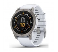 Смарт-годинник Garmin EPIX PRO (g2), 47, Saph, Ti Whitestone, GPS (010-02803-21)