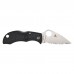 Ніж Spyderco Manbug Lightweight Leaf Serrated Black (MBKLFS)