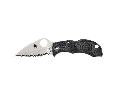 Ніж Spyderco Manbug Lightweight Leaf Serrated Black (MBKLFS)