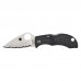 Ніж Spyderco Manbug Lightweight Leaf Serrated Black (MBKLFS)