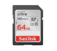 Карта пам'яті SanDisk 64GB SD class 10 UHS-I Extreme Ultra (SDSDUNB-064G-GN6IN)