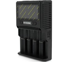 Зарядний пристрій для акумуляторів Nitecore SC4 (4 channels, LCD, Li-ion, Ni-MH, Ni-Cd, AA(R6), ААA(R03), AAAA, С(R14), 3A) (NITD4LCDSC4)