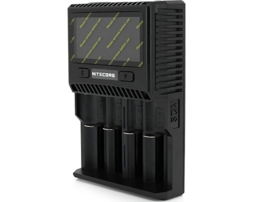 Зарядний пристрій для акумуляторів Nitecore SC4 (4 channels, LCD, Li-ion, Ni-MH, Ni-Cd, AA(R6), ААA(R03), AAAA, С(R14), 3A) (NITD4LCDSC4)