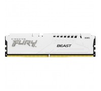 Модуль пам'яті для комп'ютера DDR5 32GB 5600 MHz FURY Beast White Kingston Fury (ex.HyperX) (KF556C40BW-32)