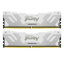 Модуль пам'яті для комп'ютера DDR5 64GB (2x32GB) 6400 MHz Renegade White XMP Kingston Fury (ex.HyperX) (KF564C32RWK2-64)