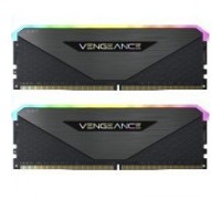 Модуль пам'яті для комп'ютера DDR4 32GB (2x16GB) 3600 MHz Vengeance RGB RT Black Corsair (CMN32GX4M2Z3600C18)