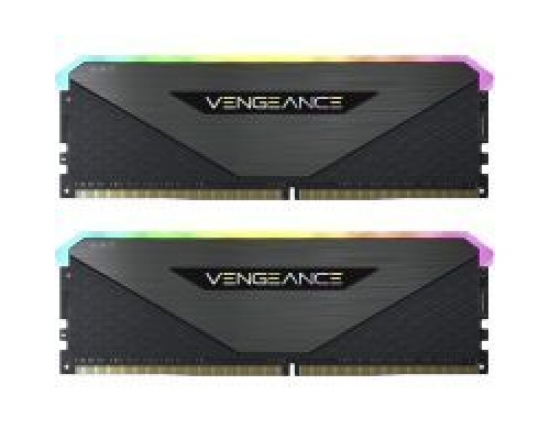 Модуль пам'яті для комп'ютера DDR4 32GB (2x16GB) 3600 MHz Vengeance RGB RT Black Corsair (CMN32GX4M2Z3600C18)