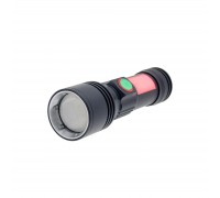 Ліхтар Quantum Adept 10W LED zoom +COB з USB+ Li-ion18650/2600mAh (QM-FL1031-18650/2600)