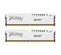Модуль пам'яті для комп'ютера DDR5 32GB (2x16GB) 6800 MHz Beast White EXPO Kingston Fury (ex.HyperX) (KF568C34BWEK2-32)