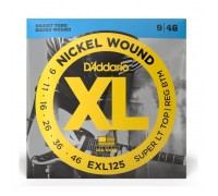 Струни для гітари D'Addario XL Nickel Wound Super Light Top / Regular Bottom (09-46) (EXL125)