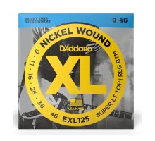 Струни для гітари D'Addario XL Nickel Wound Super Light Top / Regular Bottom (09-46) (EXL125)