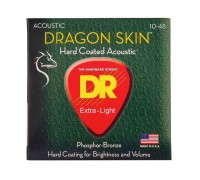 Струни для гітари DR Strings DRAGON SKIN Acoustic - Extra Light (10-48) (DSA-10)