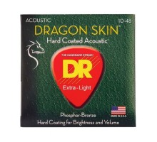 Струни для гітари DR Strings DRAGON SKIN Acoustic - Extra Light (10-48) (DSA-10)