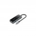 Концентратор Vention USB 3.1 Type-C to 4хUSB 3.0/PD 87W 5-in-1 Gray Mirrored Surface (TFDHB)